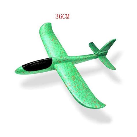 Coloris 36 CM Vert Grand Planeur Volant En Mousse Pour Enfants Jouet