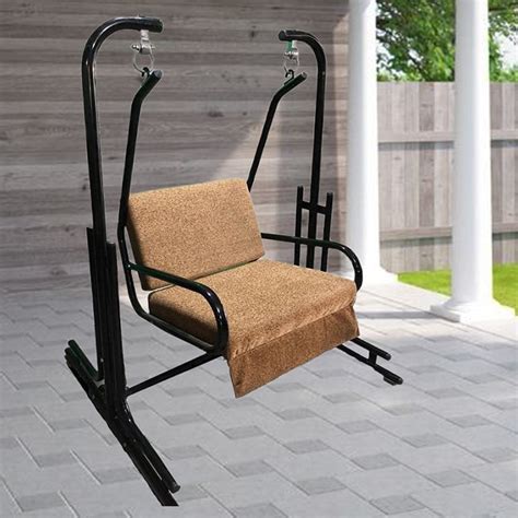 Buy Swing Chair With Stand for 1 Adult Iron Cushion Swings at 13% OFF ...