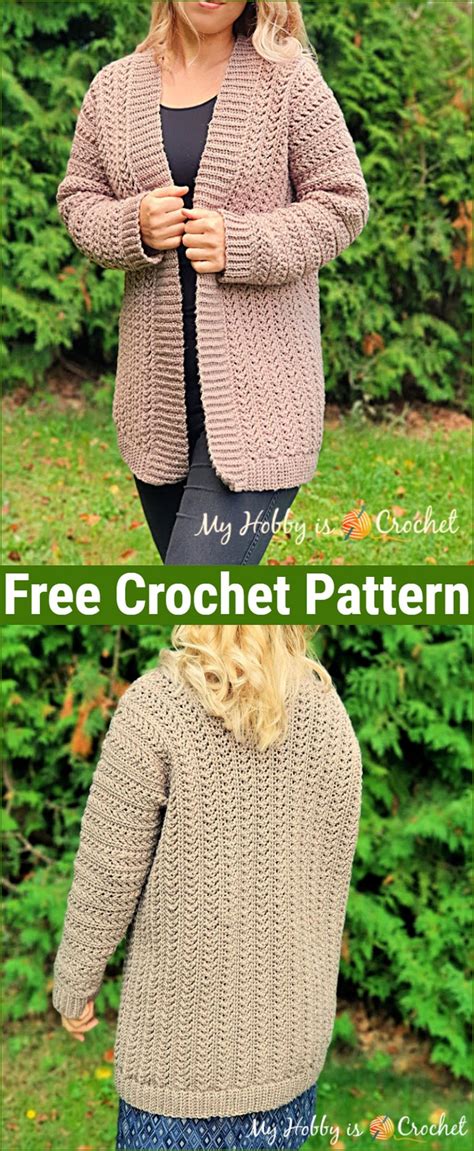 15 Comfy Free Crochet Cardigan Patterns All Crochet Pattern