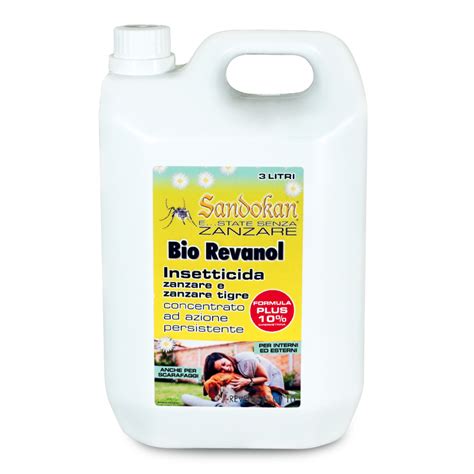 Insetticida Bio Revanol Concentrato 3 Litri Formula PLUS 10 Sandokan