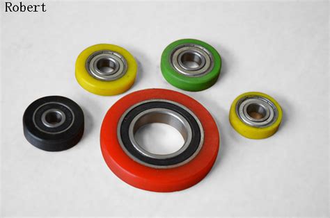 Heavy Duty Small Polyurethane Roller Wheels With Aluminum Center