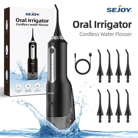 Sejoy Cordless Water Flosser Dental Teeth Cleaner Professional 270ml