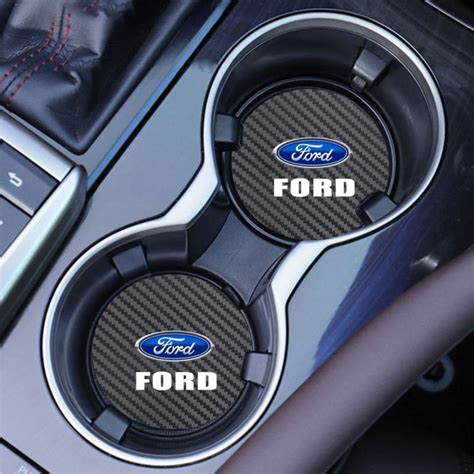 2Pcs Car Non Slip Water Cup Pad Car Styling For Ford Ranger T6 T7 WL