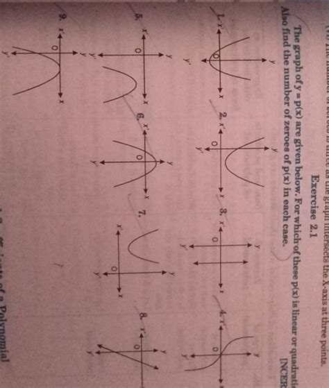 Exercise The Graph Of Y P X Are Given Below For Which Of These P X