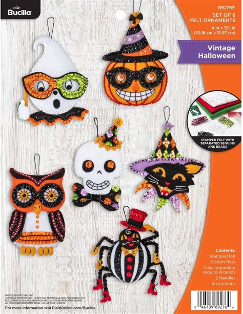 Amazon Bucilla Holiday Shopping Spree Felt Applique Kit 6 Piece