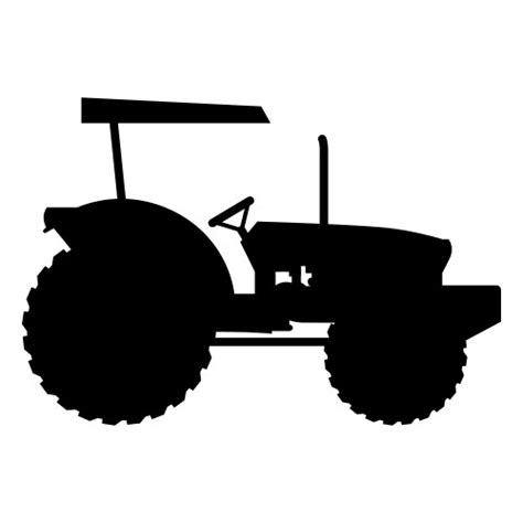 Farmer tractor silhouette Royalty Free Vector Image