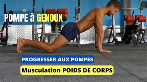 Exercice POMPE à GENOUX Progressions POMPE Musculation et