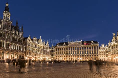 The Grand Place in Bruxelles Editorial Image - Image of light, landmark ...