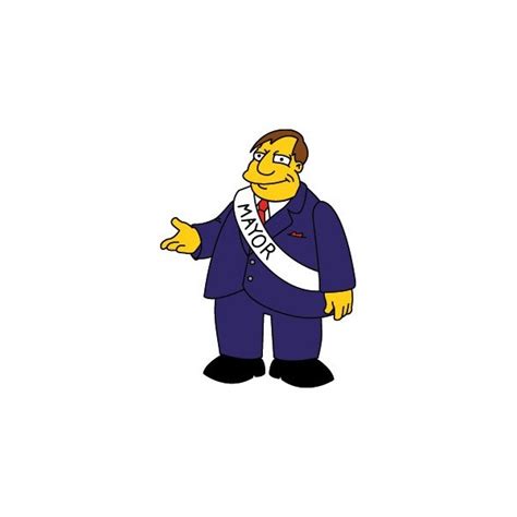 Passion Stickers - Mayor Quimby from The Simpsons Decals