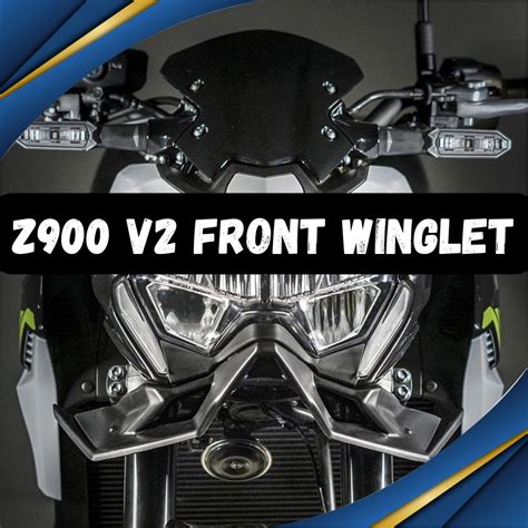 Kawasaki Z900 V2 2023 Winglet Naked Front Spoiler Winglet Aerodynamic