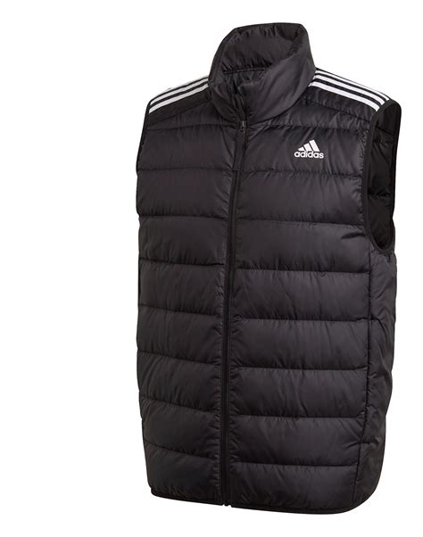 Adidas Mens Essentials Gilet Jacket Black Life Style Sports Ie