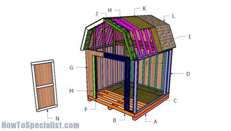 10x10 Barn Shed Roof With Loft Plans Howtospecialist How To Build