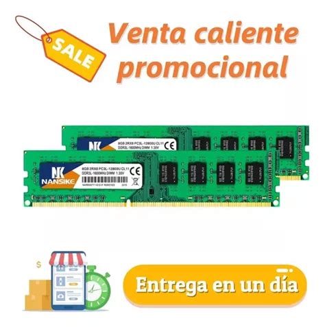 Memoria Ram Nansike 16gb 2x8gb Ddr3l 1600u 12800 Udimm Pc Meses Sin