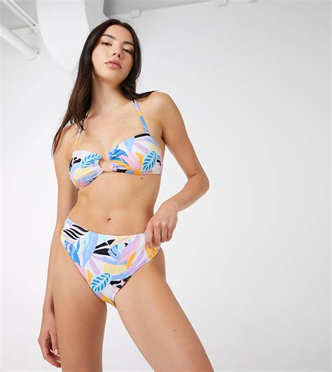 Buy Ardene Graphic Foliage Bare Bikini Brief In Multiple Colors