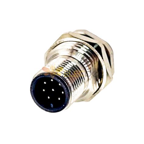 M12 Panel Receptacles A Code Straight 8pin Male Non Shield Connector