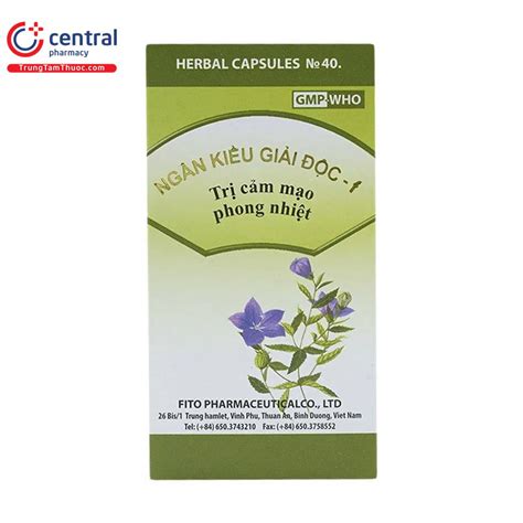 [CHÍNH HÃNG] Thuốc Ngân Kiều Giải Độc - f trị cảm mạo phong nhiệt