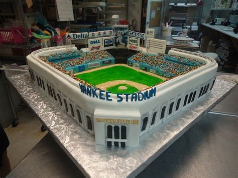 Yankees Stadium Yankees Stadium Baseball Birthday Cakes Baseball