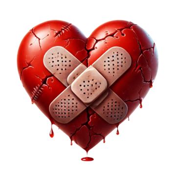 Heart With Bandages PNG Vector PSD And Clipart With Transparent