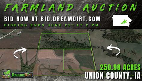 Acre Farmland For Sale In Union County Iowa Dreamdirt