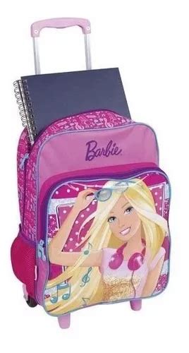 Mochila De Rodinhas Barbie Mochila Barbie Rodinhas Cor Rosa Mercadolibre