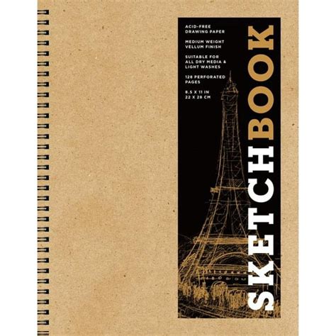 Sterling Sketchbooks: Sketchbook (Basic Large Spiral Kraft), 15 ...