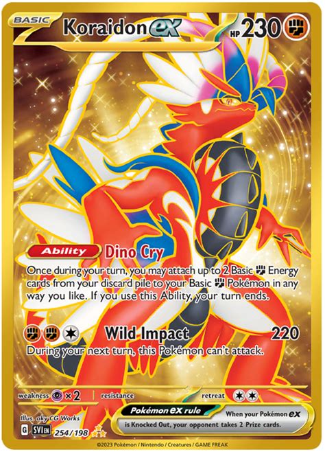 Koraidon Ex Scarlet Violet Pokemon Card