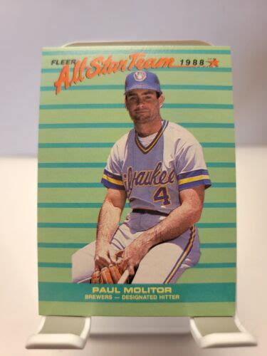 1988 Fleer All Star Team Paul Molitor 12 12 Brewers HOF EBay