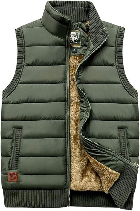 Gl Suit Mens Padded Gilet Lightweight Body Warmer Vest Fleece Lined For