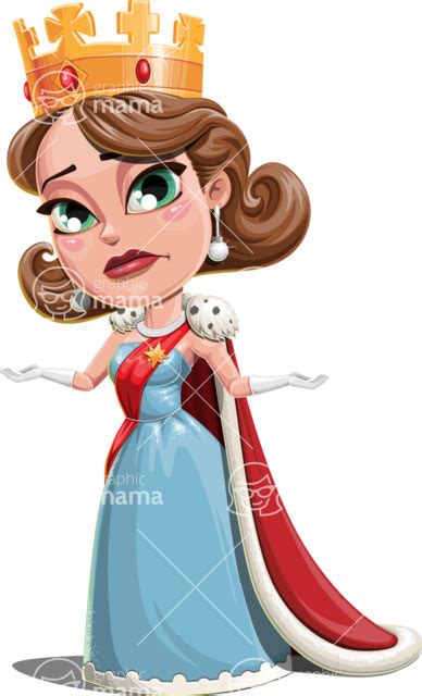 Cute Queen Cartoon Character Set Sorry Graphicmama