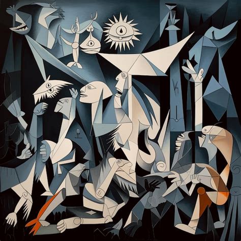 Premium AI Image | Guernica beautiful wall painting