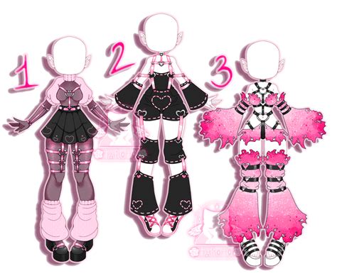 Pink Outfits Adopts Remind By Taruto Adoptables On Deviantart