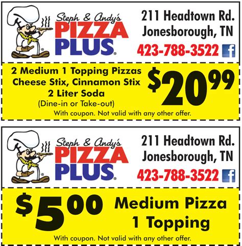 $5.00 IN MEDIUM PIZZA 1 TOPPING | Online Printable Coupons: USA Local Free Printable Shopping ...