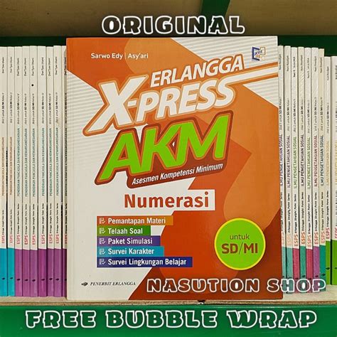 Jual Buku Erlangga Xpress AKM Untuk SD MI Literasi Membaca Dan Numerasi