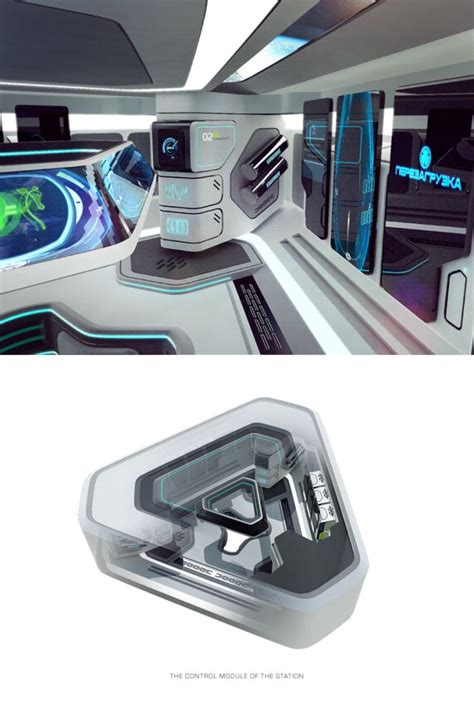 Space station concept by Sanal Galushkin at Coroflot.com | Space station, Spaceship interior ...