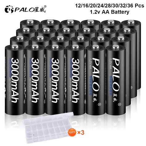 Pcs V Aa Rechargeable Batteries Mah Ni Mh