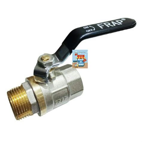 Jual Ball Valve Sok Drat Luar Dalam Stop Kran Keran Kuningan Brass Frap