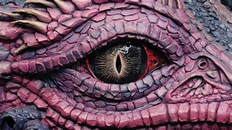 Dragons Gaze Eye Artwork Stock Illustration Illustration Of