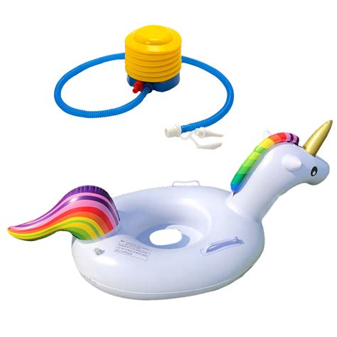 Inflatable Unicorn Pool Float with Handles Swim Ri... – Grandado