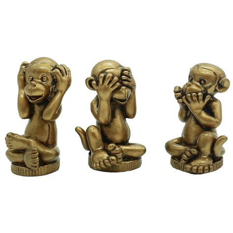 Best Hear No Evil See No Evil Speak No Evil Garden Statue Monkey – Your ...