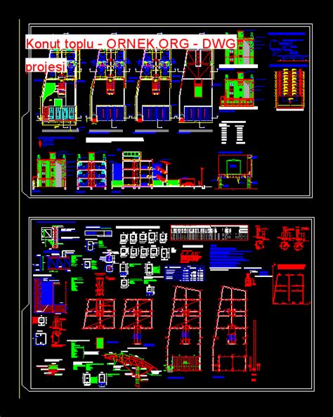 Konut Toplu Dwg Projesi Autocad Projeler