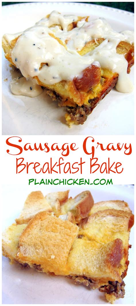 Sausage Gravy Breakfast Bake Plain Chicken®