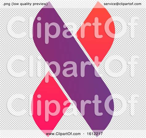 Clipart of a Letter X - Royalty Free Vector Illustration by Vector ...