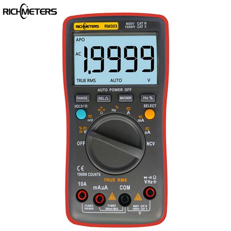 RM303 True RMS 19999 Counts Digital Multimeter NCV Frequency 200M