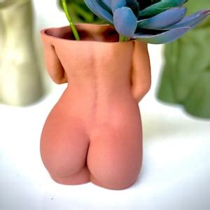 Woman Body Planter Shy Woman Plant Pot Body Naked Vase Plant Lover