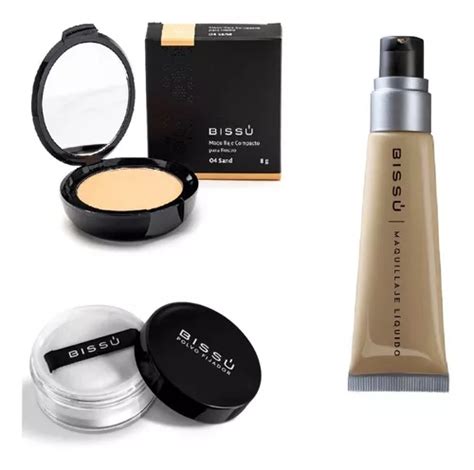 Kit Maquillaje Compacto Fijador Liquido Bissú