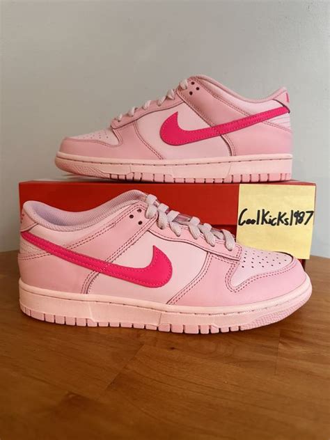 Nike Dunk Low Triple Pink Dh9765 600” Size 7y Brand New Grailed