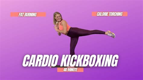 40 Minutes FAT BURNING Cardio Kickboxing Workout Optional Light