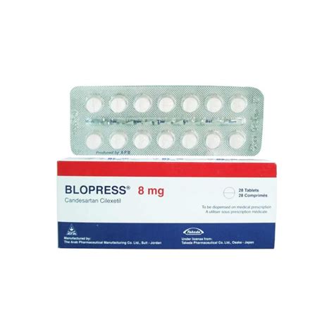 Buy Blopress 8mg Tablets 28's online in Qatar- View Usage, Benefits and ...