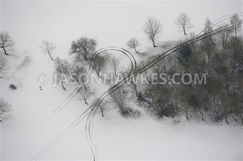 Aerial View. Aerial view of snow . Jason Hawkes