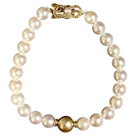 Mikimoto Pearl Bracelet at 1stDibs